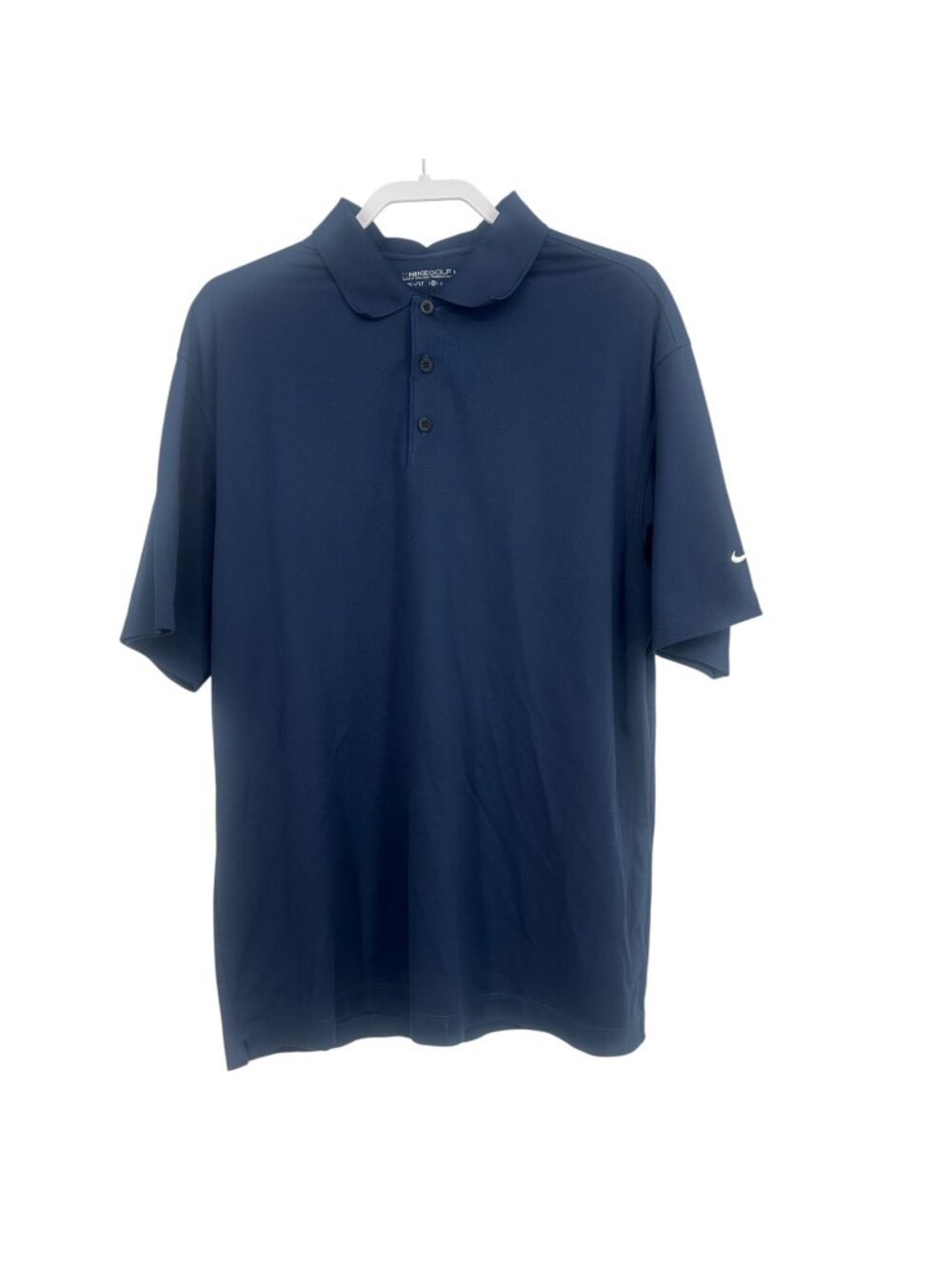 Nike Golf Polo Shirt XL Navy Blue Dri-Fit Performance Short Sleeve Activewear